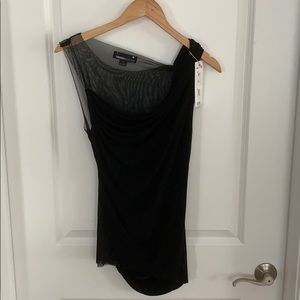 Forever 21 Collection Asymmetrical Mesh Top